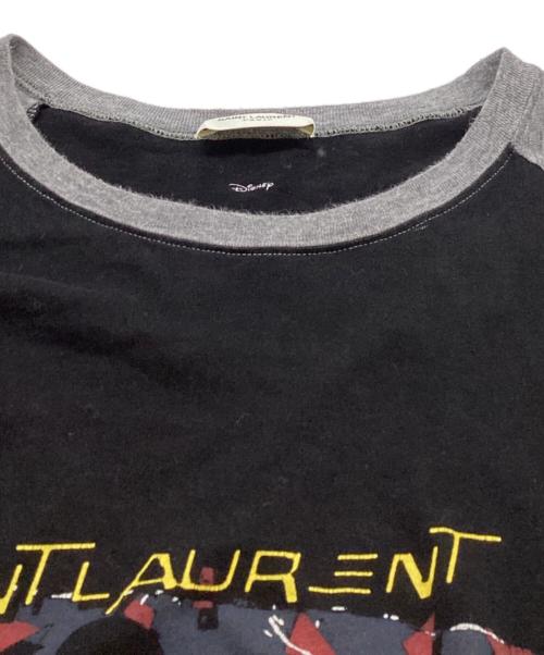 Saint Laurent Paris（サンローランパリ）Saint Laurent Paris (サンローランパリ) Mickey Mouse T-Shirt ブラック サイズ:Sの古着・服飾アイテム