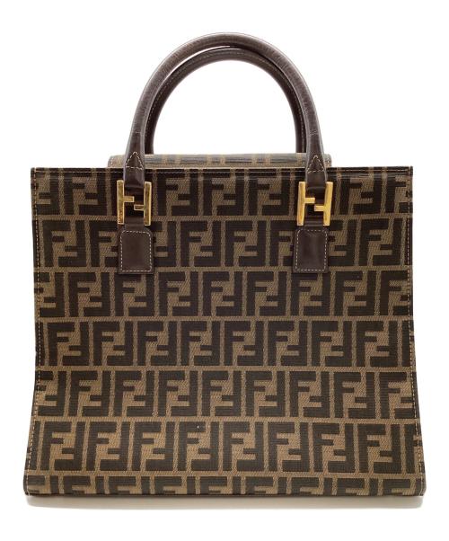 FENDI（フェンディ）FENDI (フェンディ) ズッカ柄トートバッグ　/　	19 15095 0 09 ブラウンの古着・服飾アイテム