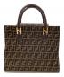 FENDI（フェンディ）の古着「ズッカ柄トートバッグ　/　	19 15095 0 09」｜ブラウン