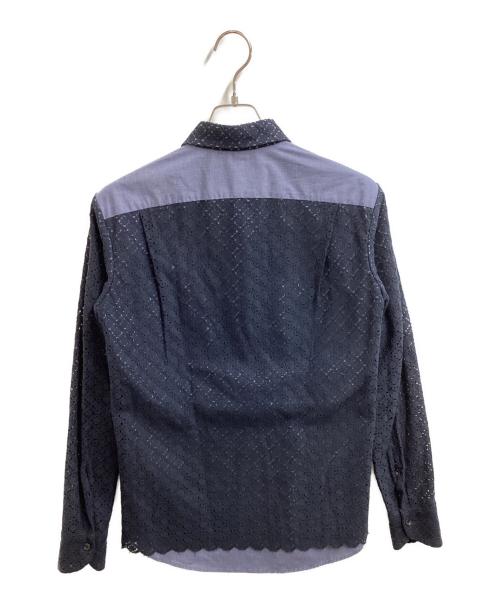 KOLOR（カラー）KOLOR (カラー) 切替シャツ / 15scm-b15114 ネイビー サイズ:1の古着・服飾アイテム