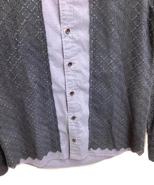 KOLOR（カラー）KOLOR (カラー) 切替シャツ / 15scm-b15114 ネイビー サイズ:1の古着・服飾アイテム