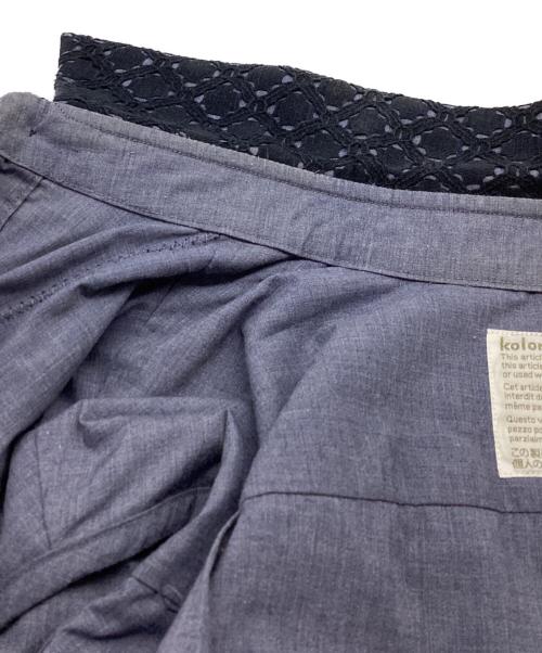 KOLOR（カラー）KOLOR (カラー) 切替シャツ / 15scm-b15114 ネイビー サイズ:1の古着・服飾アイテム