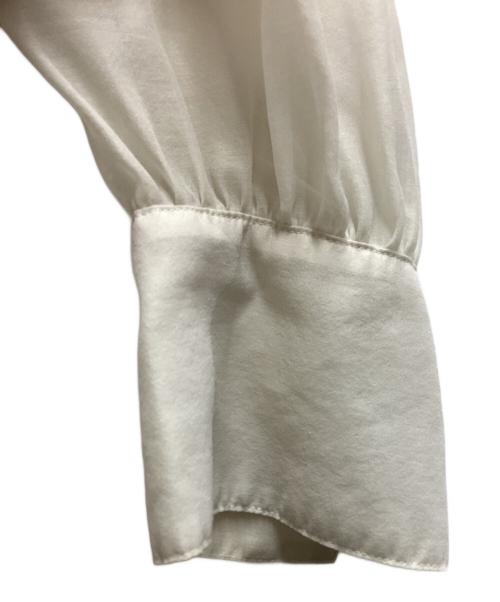 Demi-Luxe Beams（デミルクス ビームス）Demi-Luxe Beams (デミルクス ビームス) オーガンジー リボンブラウス / 64-11-0106-287 グレー サイズ:表記不明の古着・服飾アイテム