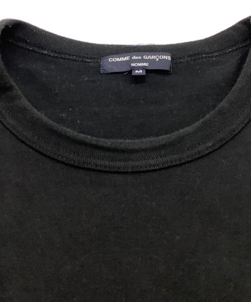 COMME des GARCONS HOMME（コムデギャルソン オム）COMME des GARCONS HOMME (コムデギャルソン オム) 綿度詰天竺切替Tシャツ / HI-T024 ブラック サイズ:Mの古着・服飾アイテム