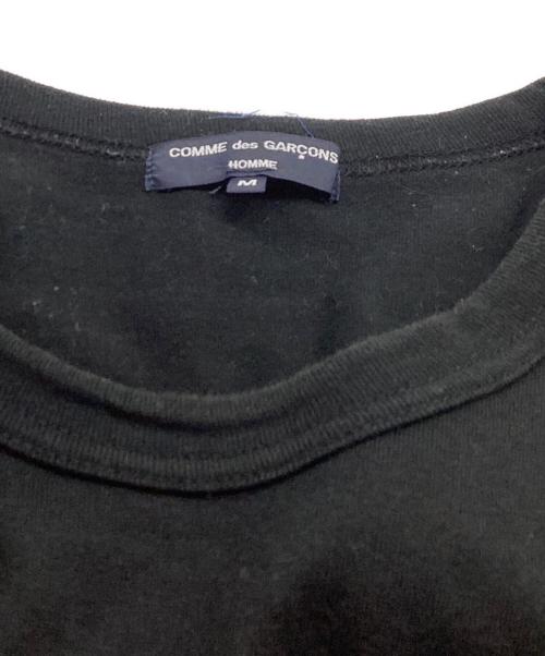 COMME des GARCONS HOMME（コムデギャルソン オム）COMME des GARCONS HOMME (コムデギャルソン オム) 綿度詰天竺切替Tシャツ / HI-T024 ブラック サイズ:Mの古着・服飾アイテム