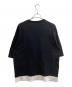 COMME des GARCONS HOMME (コムデギャルソン オム) 綿度詰天竺切替Tシャツ / HI-T024 ブラック サイズ:M：7000円