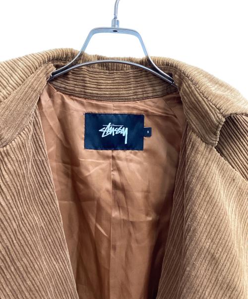 stussy（ステューシー）stussy (ステューシー) コーデュロイトレンチコート ブラウン サイズ:Ｓの古着・服飾アイテム