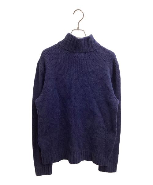 POLO RALPH LAUREN（ポロ・ラルフローレン）POLO RALPH LAUREN (ポロ・ラルフローレン) ハーフジップニット ネイビー サイズ:Mの古着・服飾アイテム