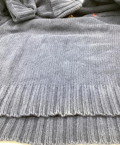 POLO RALPH LAUREN（ポロ・ラルフローレン）POLO RALPH LAUREN (ポロ・ラルフローレン) ハーフジップニット ネイビー サイズ:Mの古着・服飾アイテム