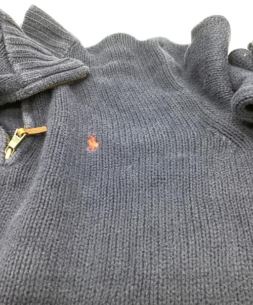 POLO RALPH LAUREN（ポロ・ラルフローレン）POLO RALPH LAUREN (ポロ・ラルフローレン) ハーフジップニット ネイビー サイズ:Mの古着・服飾アイテム