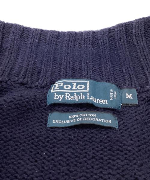 POLO RALPH LAUREN（ポロ・ラルフローレン）POLO RALPH LAUREN (ポロ・ラルフローレン) ハーフジップニット ネイビー サイズ:Mの古着・服飾アイテム