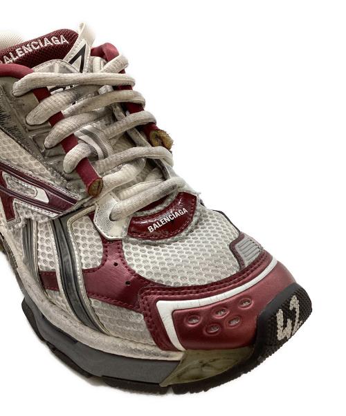 BALENCIAGA（バレンシアガ）BALENCIAGA (バレンシアガ) RUNNER ホワイト×レッド サイズ:42の古着・服飾アイテム