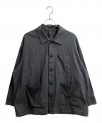 Graphpaperグラフペーパー）の古着「High Twist Gabardine Coverall Jacket」｜グレー