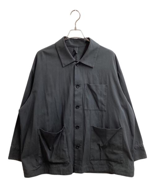 Graphpaper（グラフペーパー）Graphpaper (グラフペーパー) High Twist Gabardine Coverall Jacket グレー サイズ:1の古着・服飾アイテム