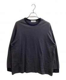 Graphpaper（グラフペーパー）の古着「Narrow Border L/S　/　GU231-70322b」｜グレー