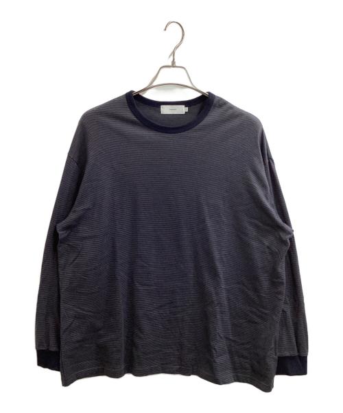 Graphpaper（グラフペーパー）Graphpaper (グラフペーパー) Narrow Border L/S　/　GU231-70322b グレー サイズ:1の古着・服飾アイテム