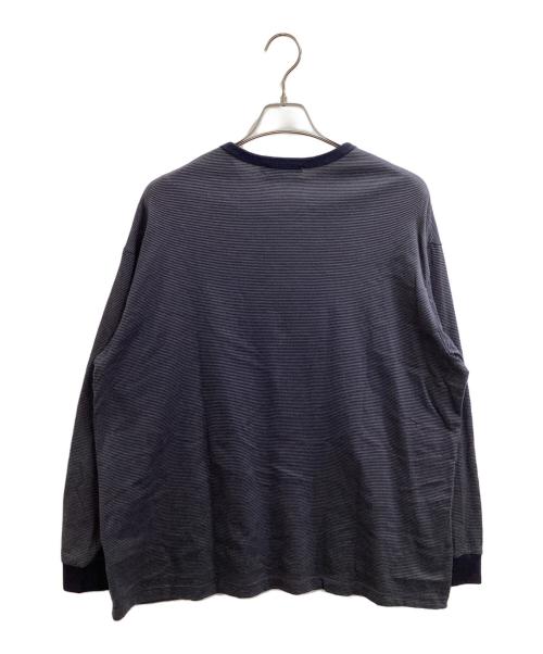 Graphpaper（グラフペーパー）Graphpaper (グラフペーパー) Narrow Border L/S　/　GU231-70322b グレー サイズ:1の古着・服飾アイテム