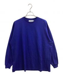 Graphpaper（グラフペーパー）の古着「Brushed Mockrody Crew Neck L/S」｜ブルー