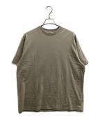 Graphpaperグラフペーパー）の古着「Tri Spun Cotton S/S Oversized Tee　/　GM253-70304　/　25aw」｜ベージュ