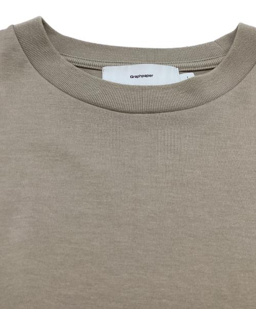 Graphpaper（グラフペーパー）Graphpaper (グラフペーパー) Tri Spun Cotton S/S Oversized Tee　/　GM253-70304　/　25aw ベージュ サイズ:1の古着・服飾アイテム