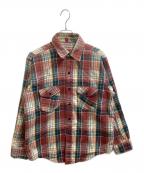 FROSTPROOFフロントプルーフ）の古着「70s Flannel shirt / フランネルチェックシャツ / MADE IN USA」｜ブラウン