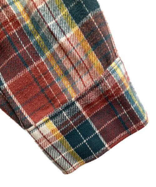 FROSTPROOF（フロントプルーフ）FROSTPROOF (フロントプルーフ) 70s Flannel shirt / フランネルチェックシャツ / MADE IN USA ブラウン サイズ:Lの古着・服飾アイテム