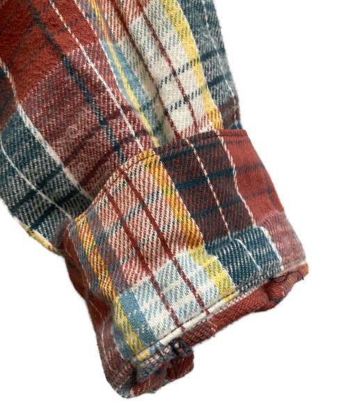 FROSTPROOF（フロントプルーフ）FROSTPROOF (フロントプルーフ) 70s Flannel shirt / フランネルチェックシャツ / MADE IN USA ブラウン サイズ:Lの古着・服飾アイテム