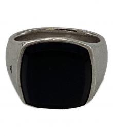 TOM WOOD（トムウッド）の古着「Kay Ring Polished Onyx / ケイ リング / SILVER925」｜ブラック
