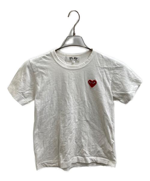 PLAY COMME des GARCONS（プレイコムデギャルソン）PLAY COMME des GARCONS (プレイコムデギャルソン) ハートロゴT / AZ-T107 ホワイト サイズ:Lの古着・服飾アイテム