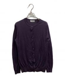 JOHN SMEDLEY（ジョンスメドレー）の古着「コットンカーディガン」｜ネイビー