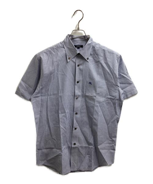 BURBERRY（バーバリー）BURBERRY (バーバリー) 半袖シャツ ブルー サイズ:Lの古着・服飾アイテム