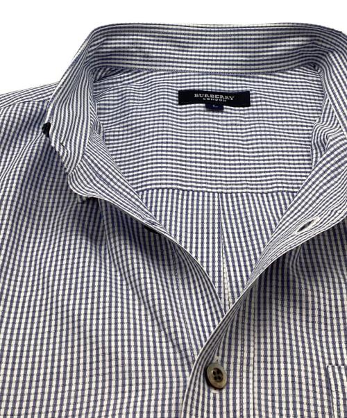 BURBERRY（バーバリー）BURBERRY (バーバリー) 半袖シャツ ブルー サイズ:Lの古着・服飾アイテム