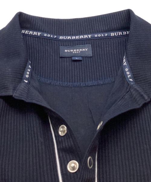 BURBERRY GOLF（バーバリーゴルフ）BURBERRY GOLF (バーバリーゴルフ) ポロシャツ ネイビー サイズ:Lの古着・服飾アイテム