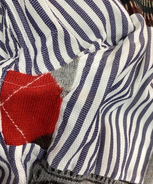 COMME des GARCONS SHIRT（コムデギャルソンシャツ）COMME des GARCONS SHIRT (コムデギャルソンシャツ) パッチワークストライプシャツ マルチカラー サイズ:Sの古着・服飾アイテム