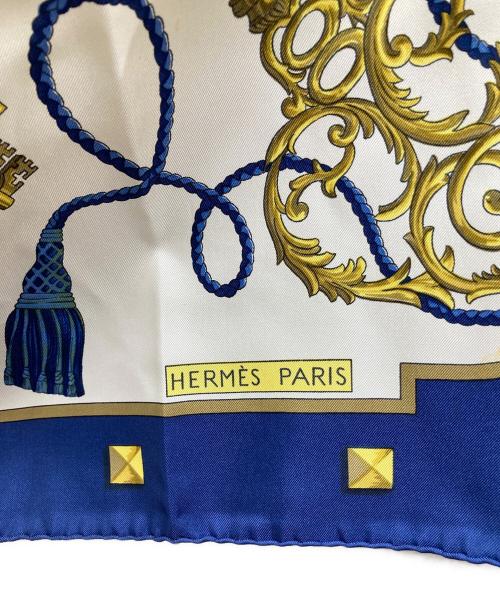 HERMES（エルメス）HERMES (エルメス) スカーフ ブルーの古着・服飾アイテム