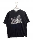 VA×PEANUTSヴイエー×ピーナッツ）の古着「FRAGMENTS TEE」｜ブラック