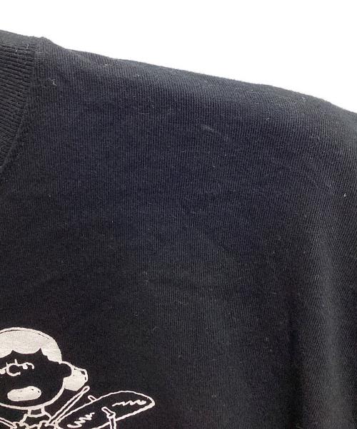VA（ヴイエー）VA (ヴイエー) PEANUTS (ピーナッツ) FRAGMENTS TEE ブラック サイズ:XLの古着・服飾アイテム