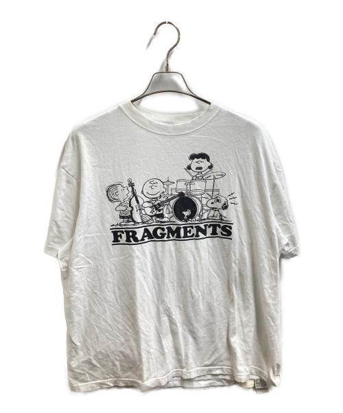 VA（ヴイエー）VA (ヴイエー) PEANUTS (ピーナッツ) FRAGMENTS TEE ホワイト サイズ:XLの古着・服飾アイテム