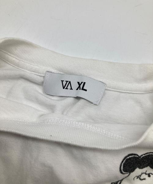 VA（ヴイエー）VA (ヴイエー) PEANUTS (ピーナッツ) FRAGMENTS TEE ホワイト サイズ:XLの古着・服飾アイテム