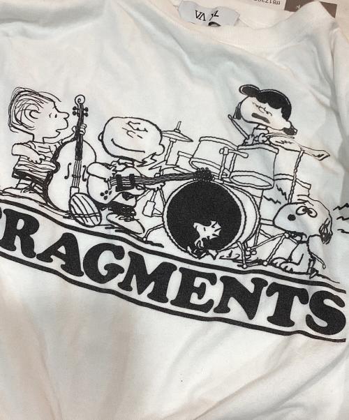 VA（ヴイエー）VA (ヴイエー) PEANUTS (ピーナッツ) FRAGMENTS TEE ホワイト サイズ:XLの古着・服飾アイテム