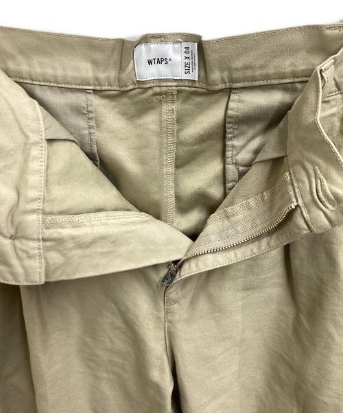 WTAPS（ダブルタップス）WTAPS (ダブルタップス) 25AW Trousers Cotton. Backsatin パンツ / 252CWDT PTM07 ベージュ サイズ:4の古着・服飾アイテム