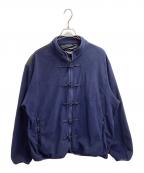 UNDERCOVERアンダーカバー）の古着「Fleece China Jacket」｜ネイビー