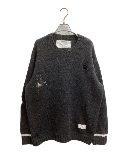 NEIGHBORHOOD（ネイバーフッド）NEIGHBORHOOD (ネイバーフッド) SAVAGE CREWNECK SWEATER グレー サイズ:XLの古着・服飾アイテム