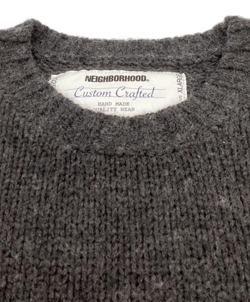 NEIGHBORHOOD（ネイバーフッド）NEIGHBORHOOD (ネイバーフッド) SAVAGE CREWNECK SWEATER グレー サイズ:XLの古着・服飾アイテム