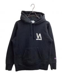 Champion REVERSE WEAVE×UNDERCOVER（チャンピオン リバース ウィーブ×アンダーカバー）の古着「VARIOUS ARTISTS プルオーバーパーカー　/　C8-Z112」｜ブラック