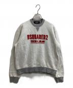 DSQUARED2ディースクエアード）の古着「D2/MILANO CREWNECK SWEATSHIRT」｜グレー