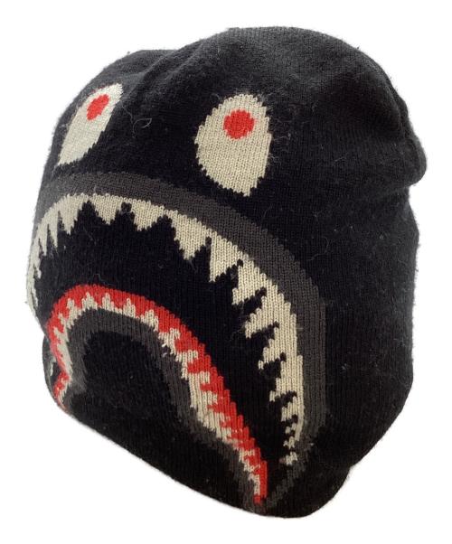 A BATHING APE（アベイシングエイプ）A BATHING APE (アベイシングエイプ) SHARK KNIT CAP / 001CPD801024X ブラックの古着・服飾アイテム