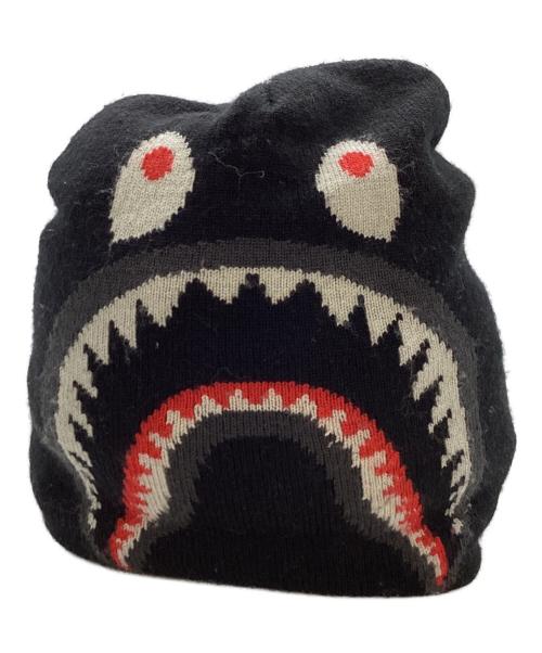 A BATHING APE（アベイシングエイプ）A BATHING APE (アベイシングエイプ) SHARK KNIT CAP / 001CPD801024X ブラックの古着・服飾アイテム