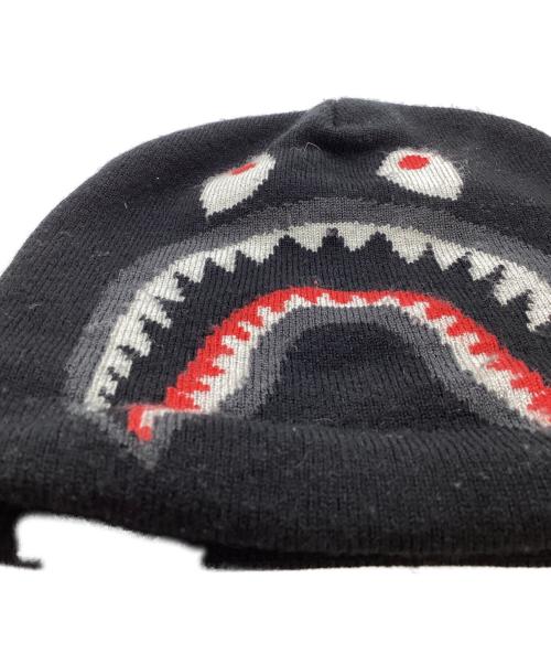 A BATHING APE（アベイシングエイプ）A BATHING APE (アベイシングエイプ) SHARK KNIT CAP / 001CPD801024X ブラックの古着・服飾アイテム