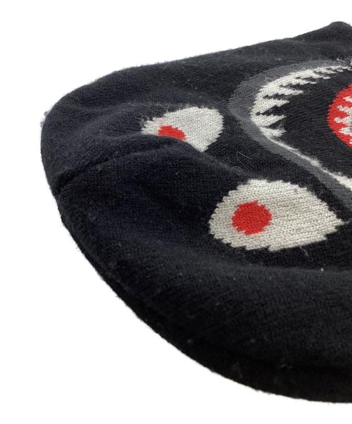 A BATHING APE（アベイシングエイプ）A BATHING APE (アベイシングエイプ) SHARK KNIT CAP / 001CPD801024X ブラックの古着・服飾アイテム
